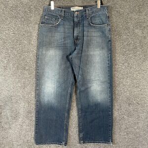 Levis 569 Loose Straight Jeans Mens Relaxed 34x30 Blue Medium Wash Denim Cotton